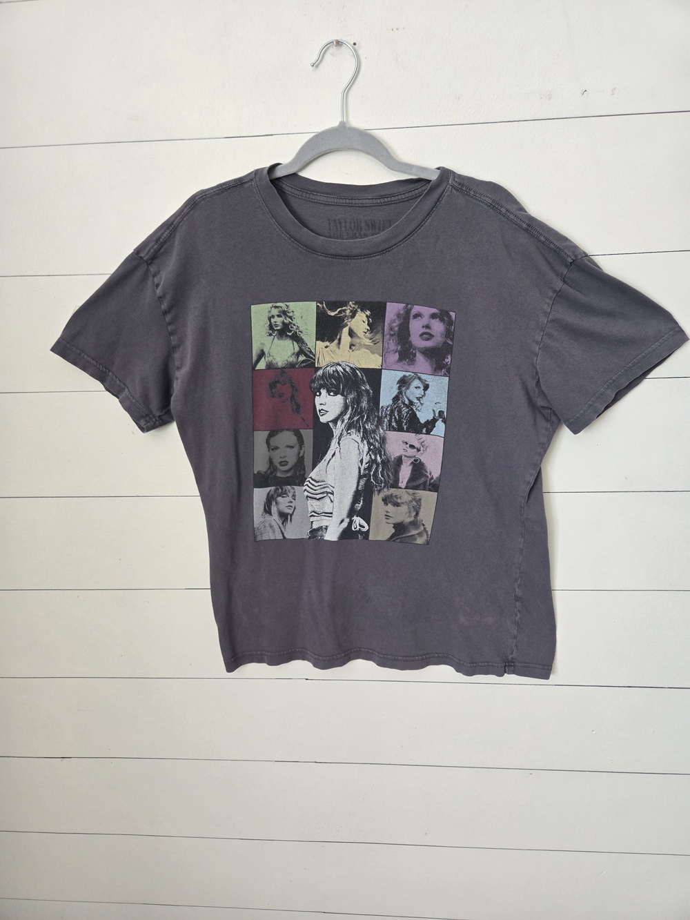 Taylor Swift The ERAS Tour  Graphic Tee in Faded Charcoal  Sz Med